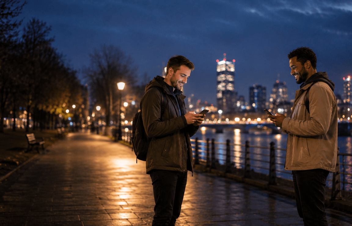 People connecting through Winklr