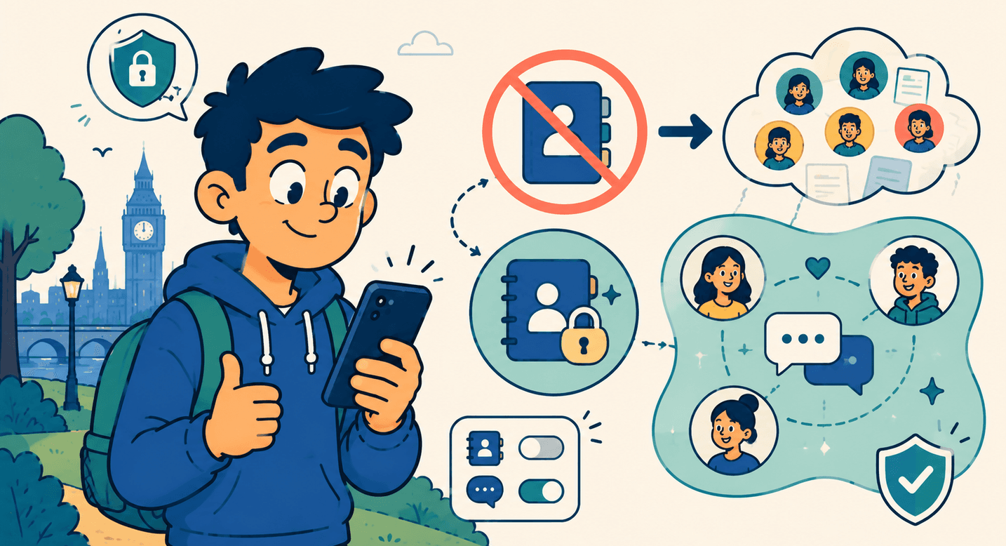 Perche non abbiamo bisogno dei tuoi contatti per creare un'app migliore