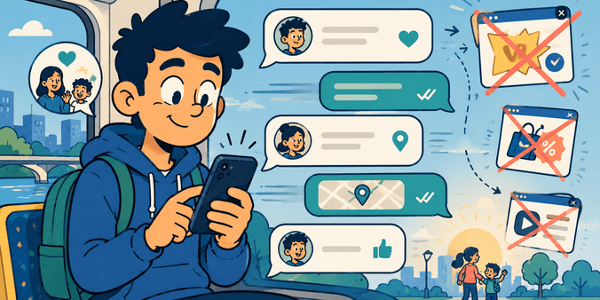 No Ads in Chat: Why That Matters in Real Life
