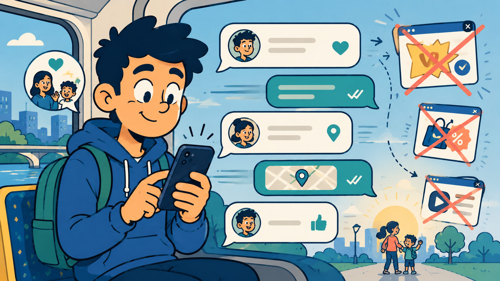 No Ads in Chat: Why That Matters in Real Life